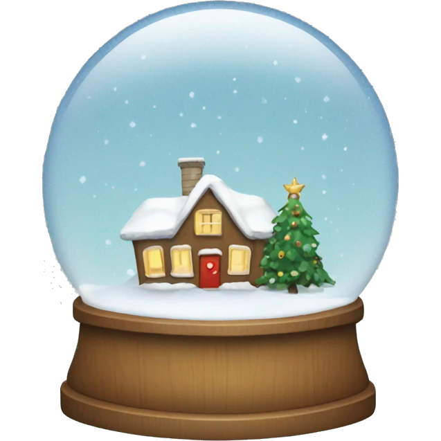 Christmas snow globe  emoji