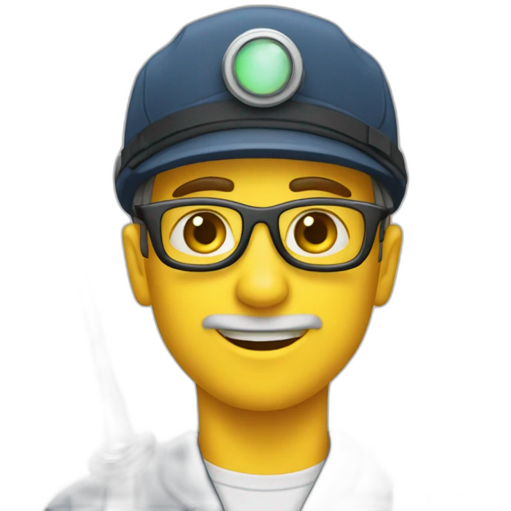 Aircraft marshaller with wands emoji