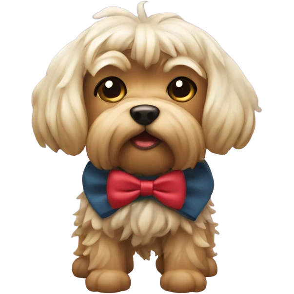 Yorkshire with a bow  emoji