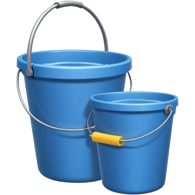 bucket filled cleaning equipments emoji