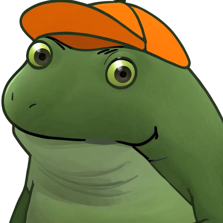 bufo with orange cap emoji