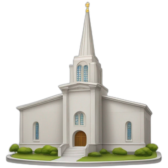 LDS Church Temple, French Centennial design. emoji