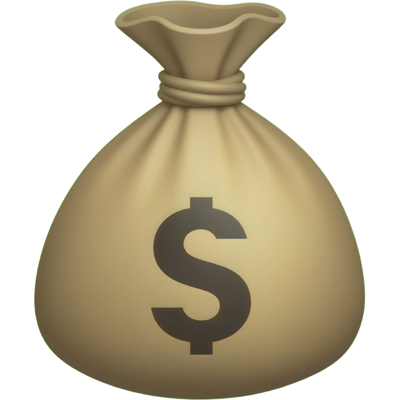 bolsa de dinero con fondo verde emoji