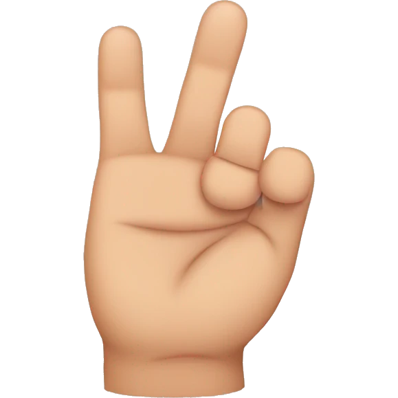 thumb between first two fingers hand closed emoji