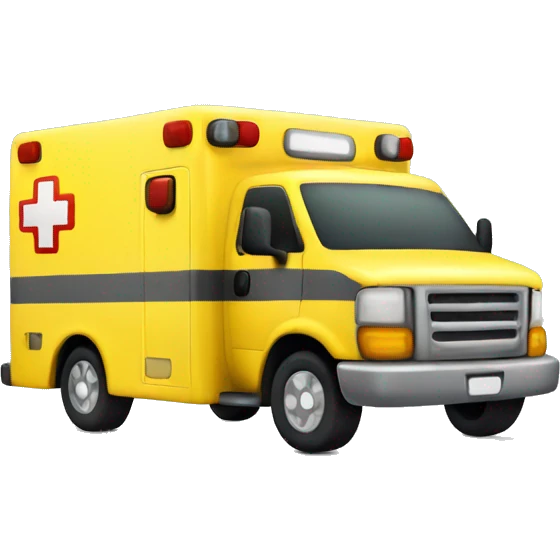 yellow ambulance emoji