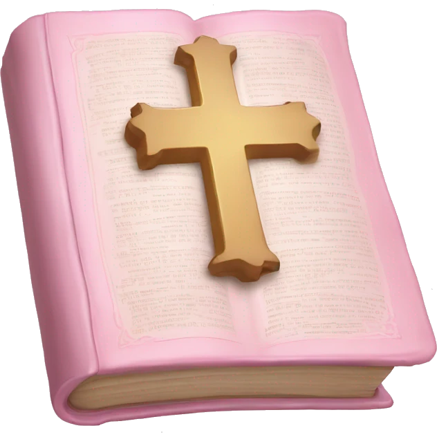 Light pink Holy Bible emoji