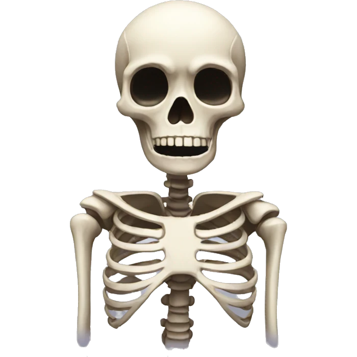 shocked skeleton emoji