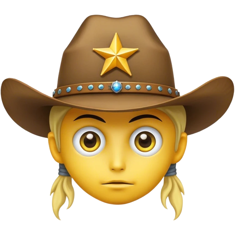 star with eyes and a cowboy hat emoji