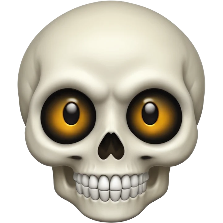 A scary skull emoji