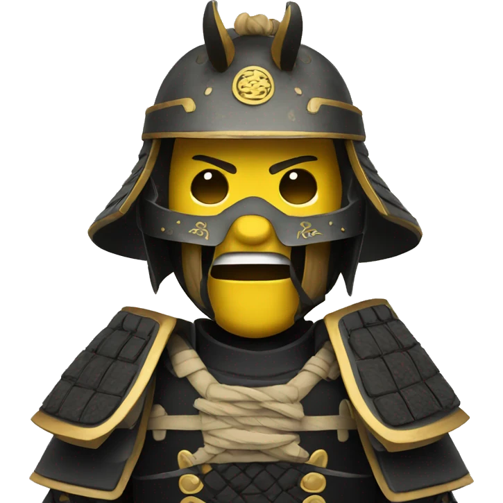 Samurai wearing mask emoji