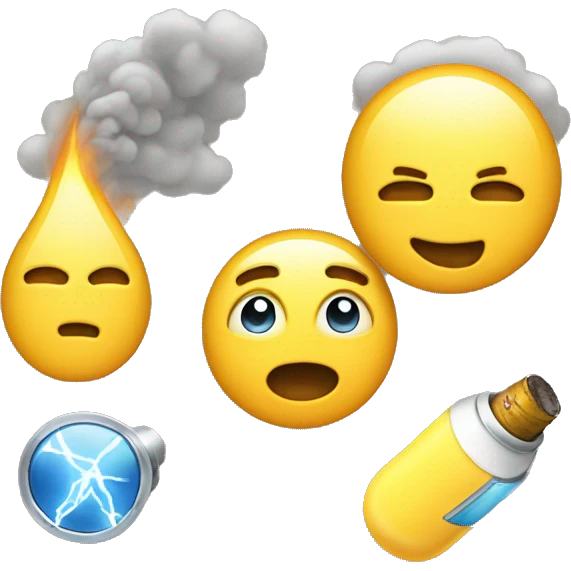 I need idea a emoji represent person in hot weather where electricity power off for hours then get on ... emoji