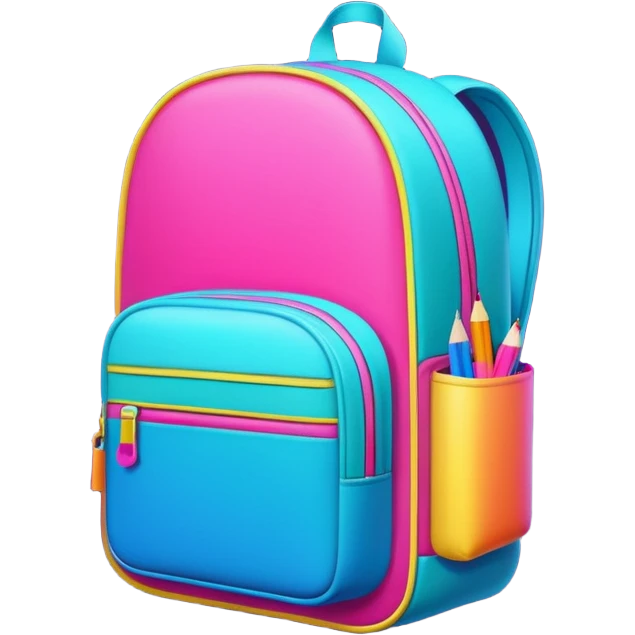 LOGO Back to School retro 1980 emoji