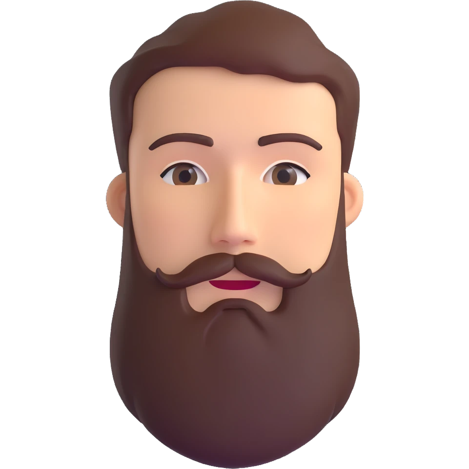 man with beard emoji