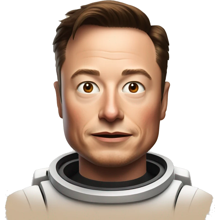 Elon Musk on mars emoji