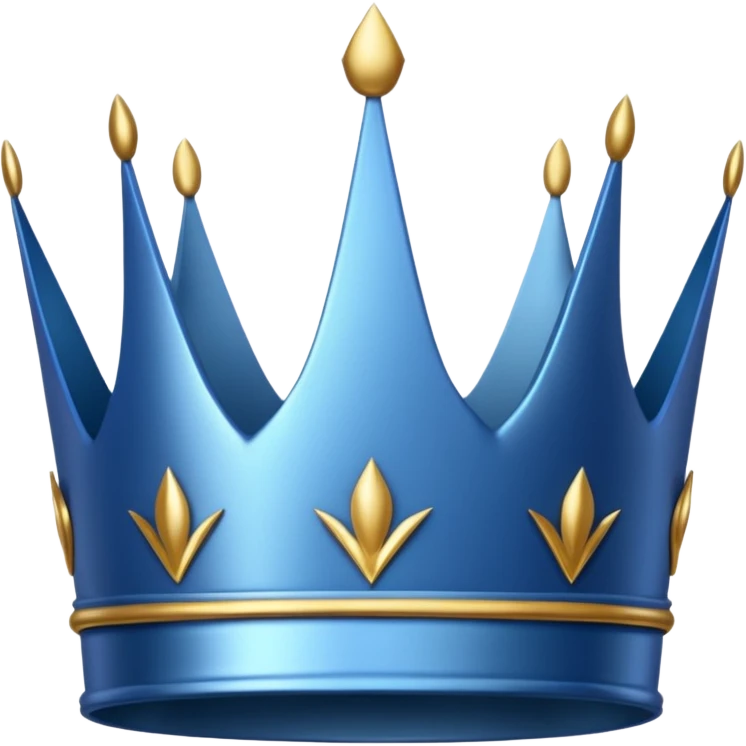 crown blue emoji