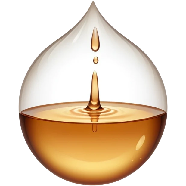 Brown water droplet emoji