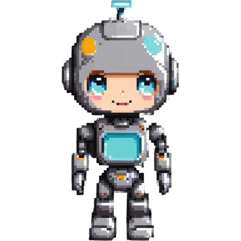robot kid with customizable features emoji