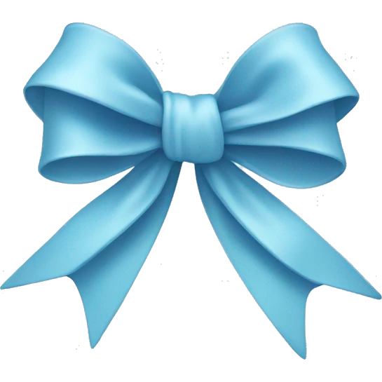 Light blue bow emoji