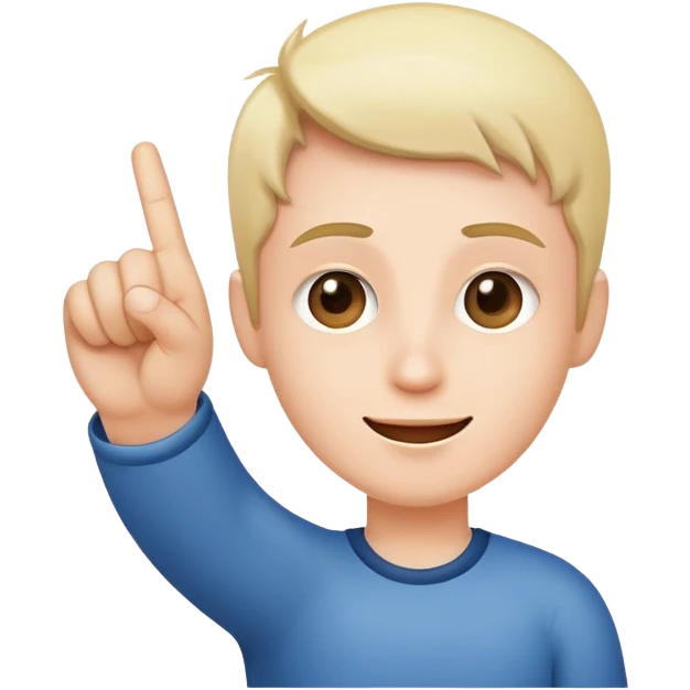 Number one index finger gesture celebrating victory  emoji