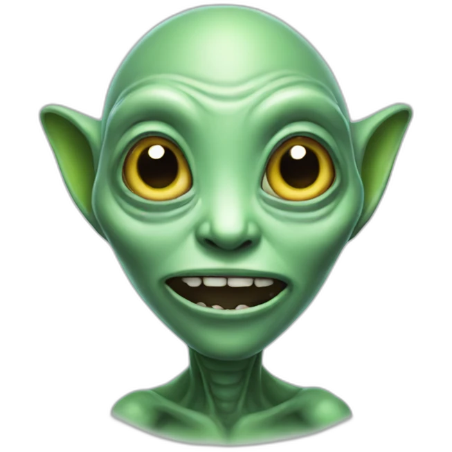 friendly alien emoji