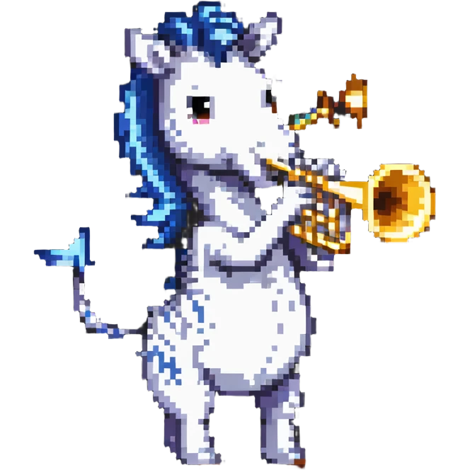 zebra playing trumpet emoji