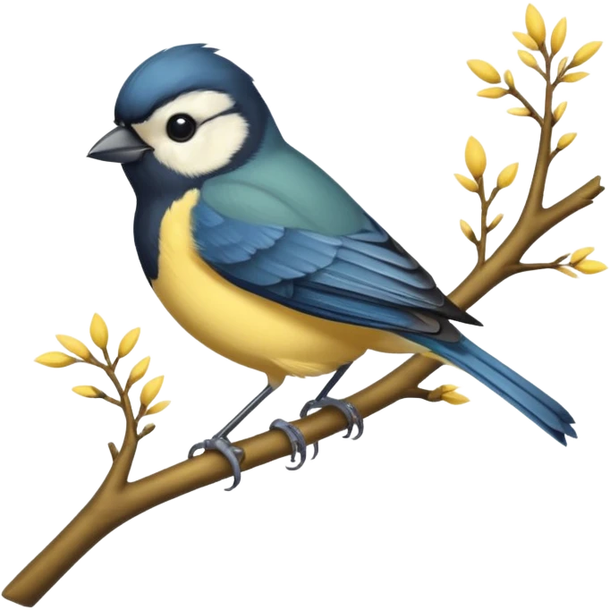 Tomtit bird    emoji