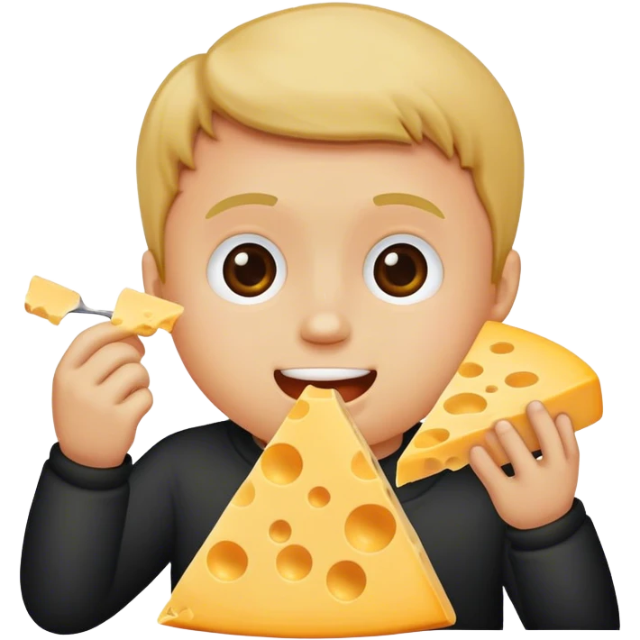 Rowley Jefferson eating cheese  emoji