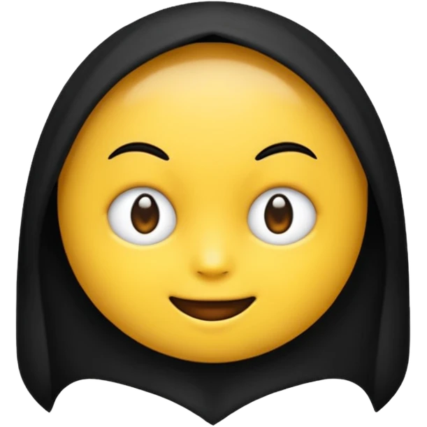 emoji rubah berwarna hitam putih emoji