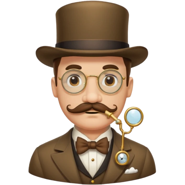 mustache monocle movember emoji