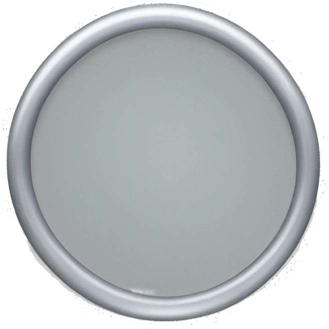Silver Circle loop emoji