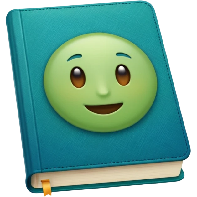 green and blue book emoji