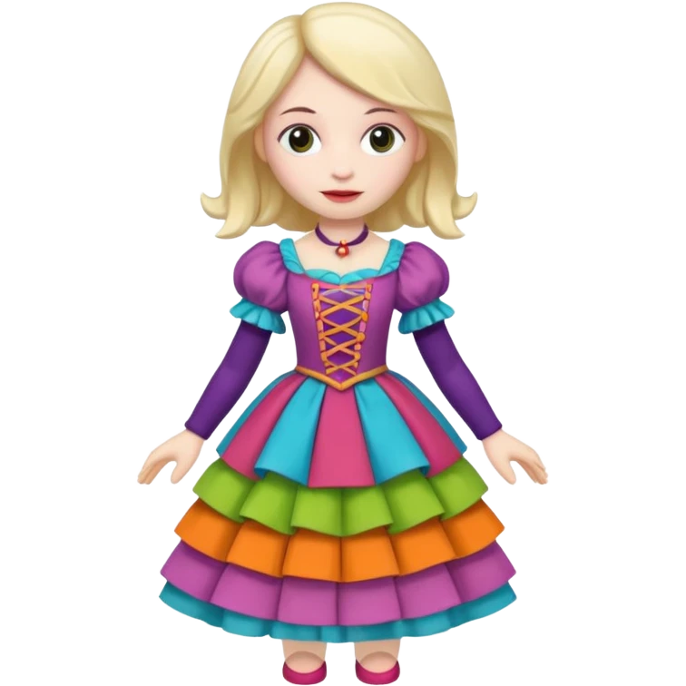 Icon for Puppet Theater: a girl puppet body emoji