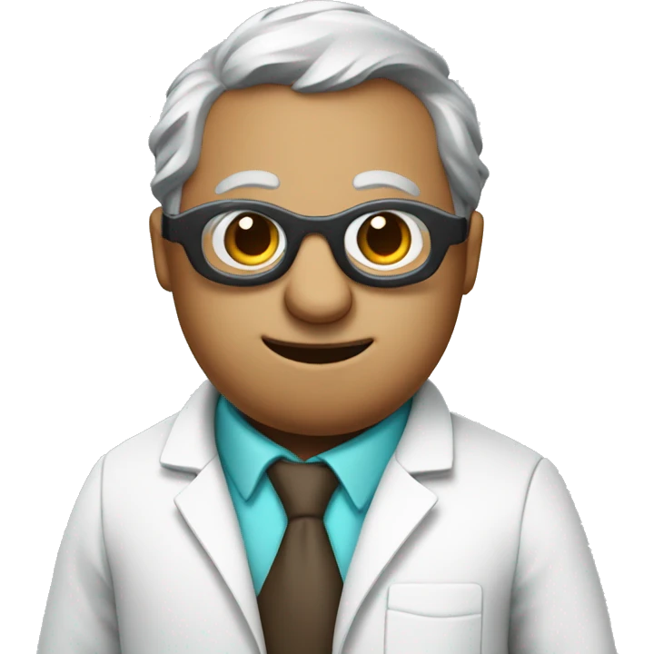 A scientist mole wearing labcoat and goggles emoji
