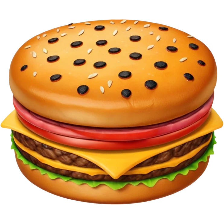 A beef patty emoji