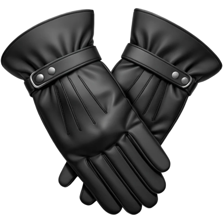 Black gloves  emoji