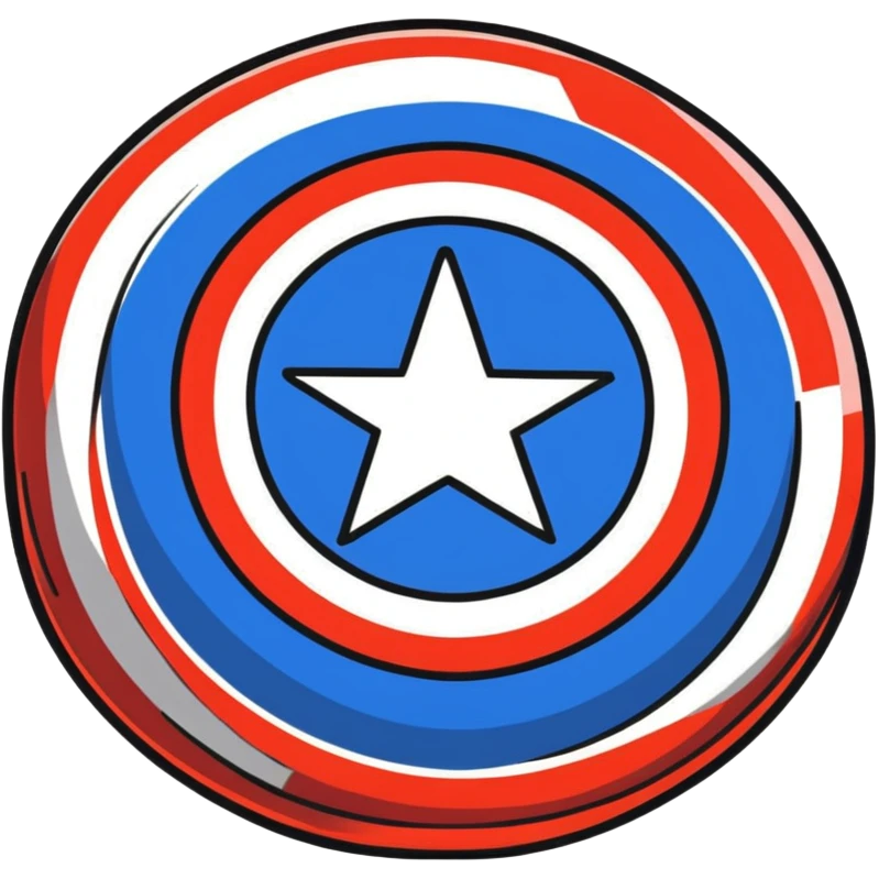 captain america shield flying emoji