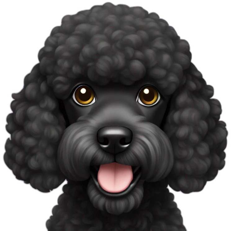 black poodle emoji