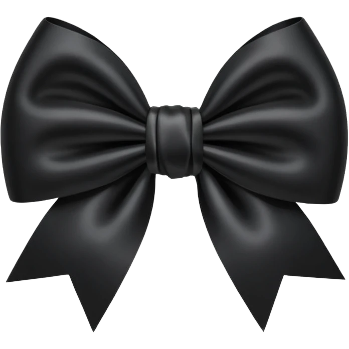
Cute Black bow emoji