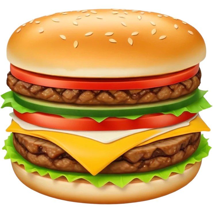 Xi'an Roujiamo Chinese hamburger with meat filling in flatbread, simplified emoji style with bold outlines and bright colors, cartoon style Shaanxi breakfast sandwich emoji