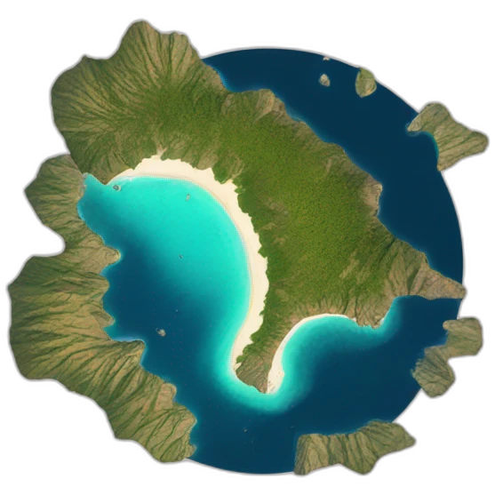 Island corsica from space emoji