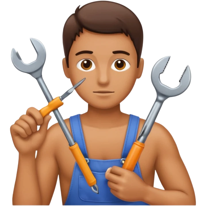 person Repairing a tool emoji
