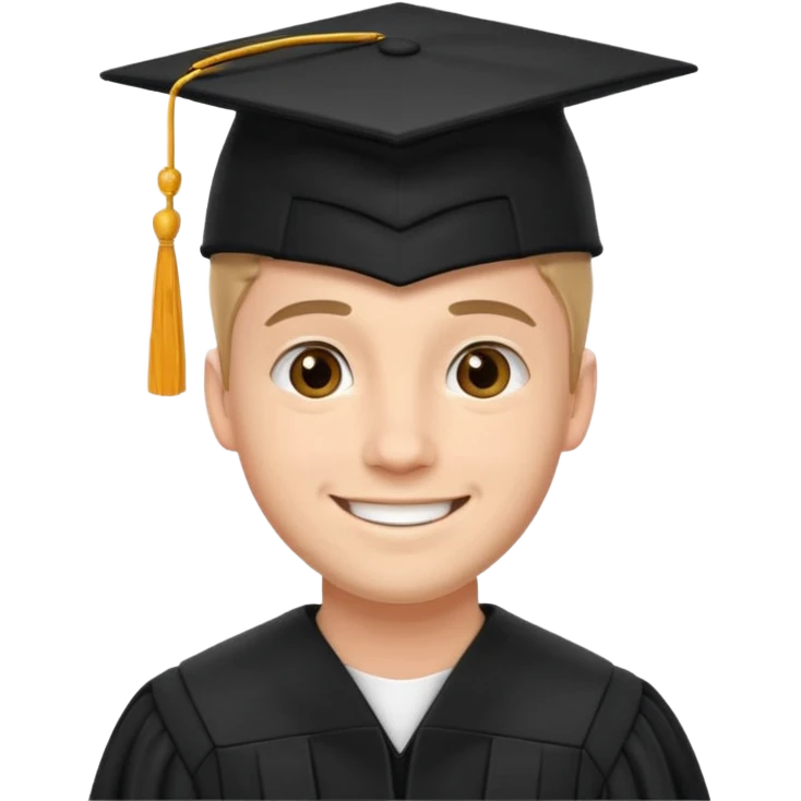 male university graduate emoji