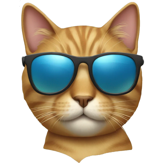 Cat with sunglasses emoji