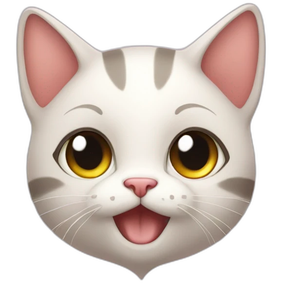 Super cute cat hearts emoji