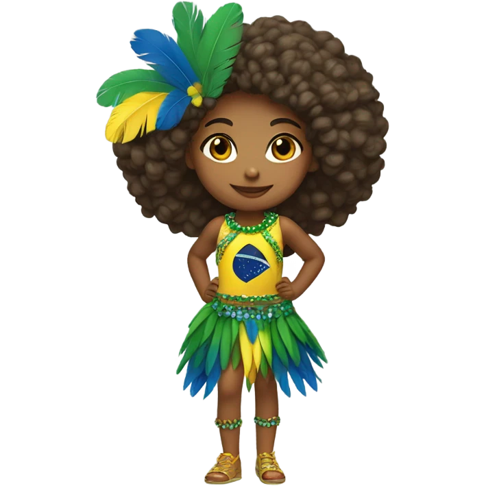 Brazil emoji girl  emoji