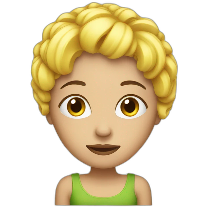 woman salad head emoji