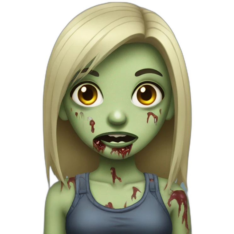 girl zombie emoji
