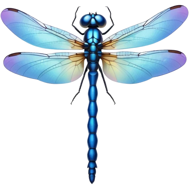 blue dragonfly emoji