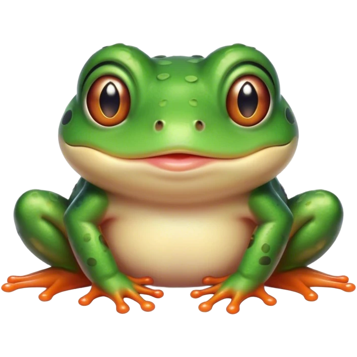 Mr frog cute cheeeks blushing emoji