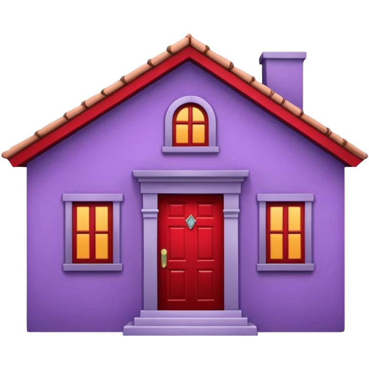 purple house emoji